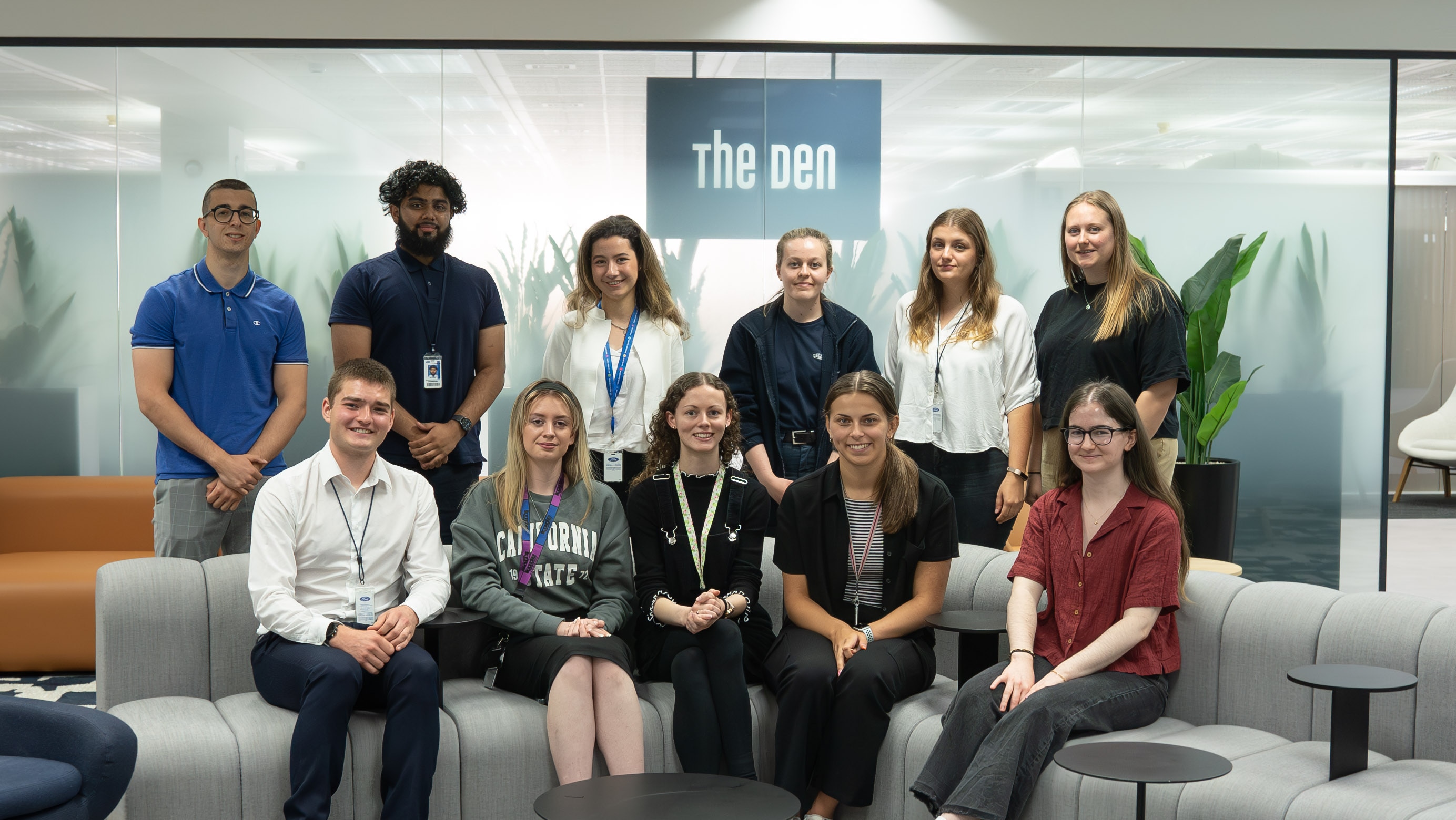 New UK Chief Engineer Hands Role to Student. Tatiana with Apprentices at Ford UK